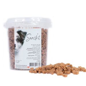 Snack'it Semi-Moist Mini Bones m. Laks 500g